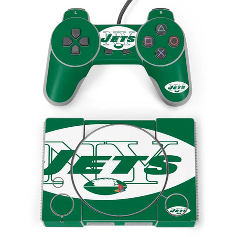 NFL New York Jets Retro Logo PlayStation Classic Bundle Skin